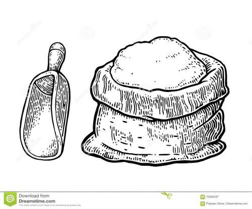 面粉从哪里来的简笔画