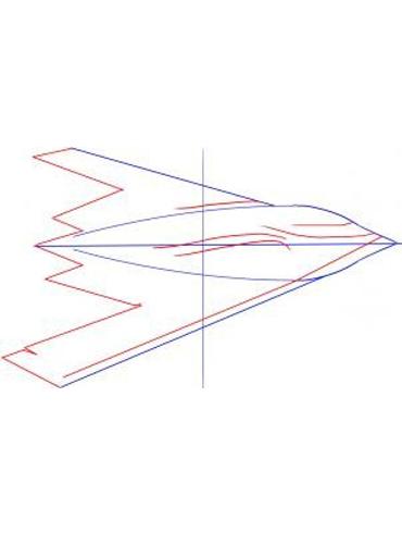 b2隐形轰炸机简笔画图片飞机简笔画图片