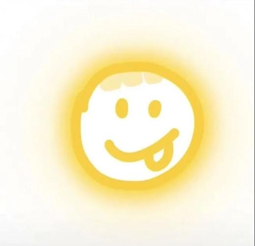 发光纯色表情头像