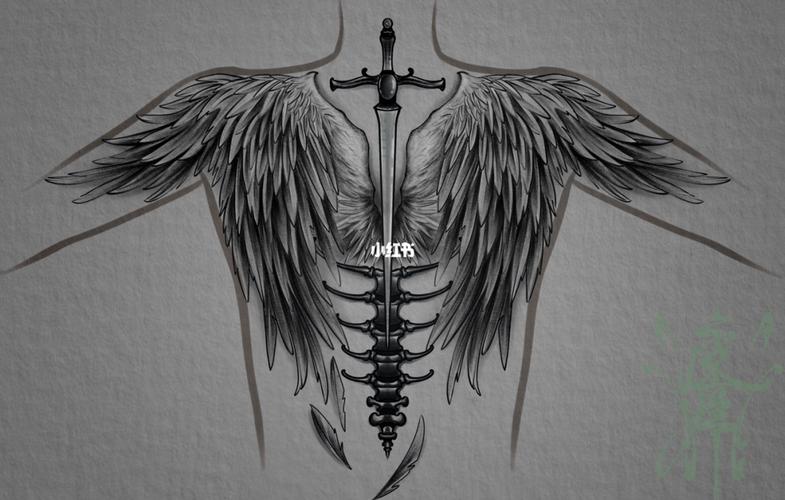 【昆明纹身61pyink 】纹身手稿设计之翅膀_纹身_设计_翅膀纹身_美妆