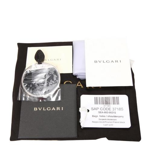 bvlgari(宝格丽) #黑色皮质单肩包