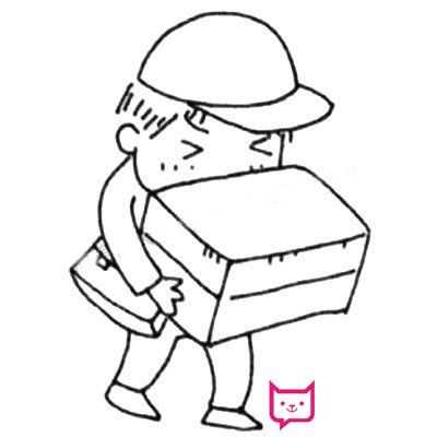 简单的人物简笔画教程快递小哥简笔画