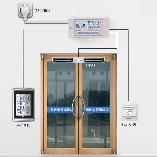 门禁系统套装智能电子办公室玻璃门一体机刷卡铁门