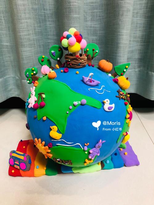 亚运会亲子作品之地球_亲子_粘土_运动_我的粘土世界