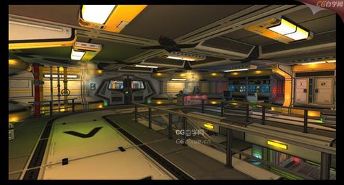 unity3d科幻游戏太空舱场景模型