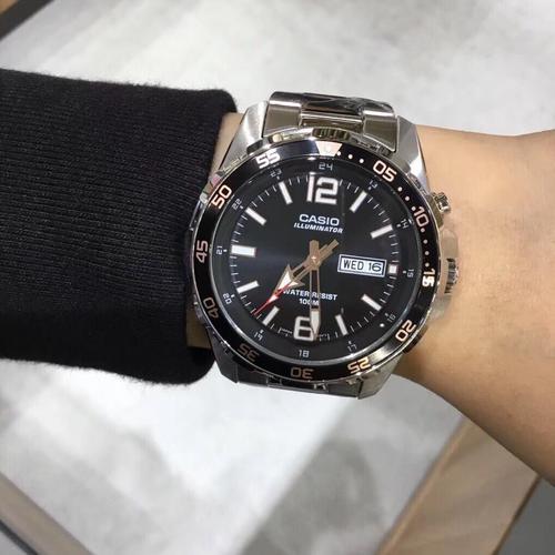 卡西欧手表男限量大表盘剑鱼钢铁黑暗之心夜光非机械男表mt1079d