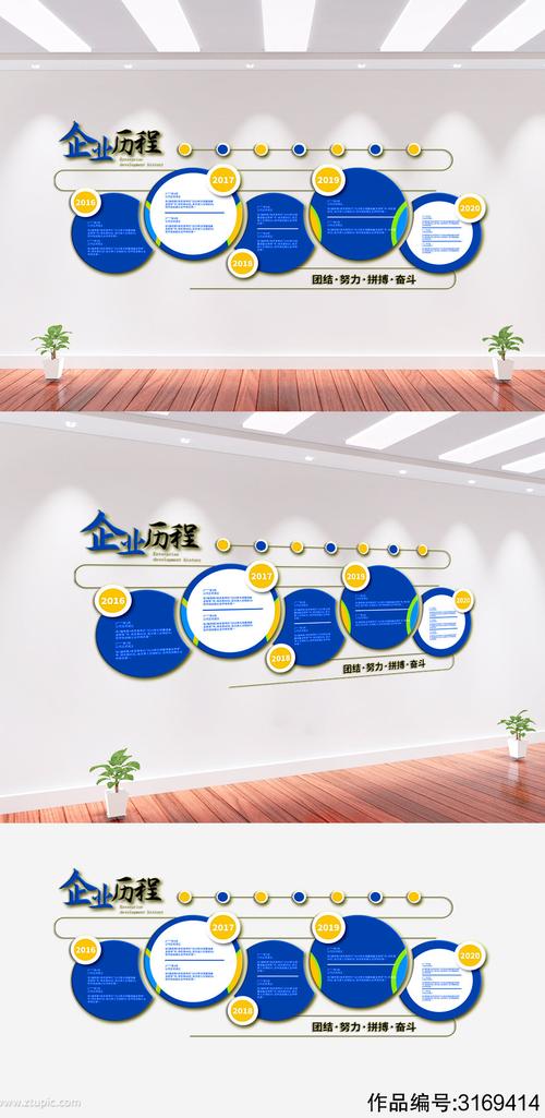 公司企业发展历程文化墙背景墙