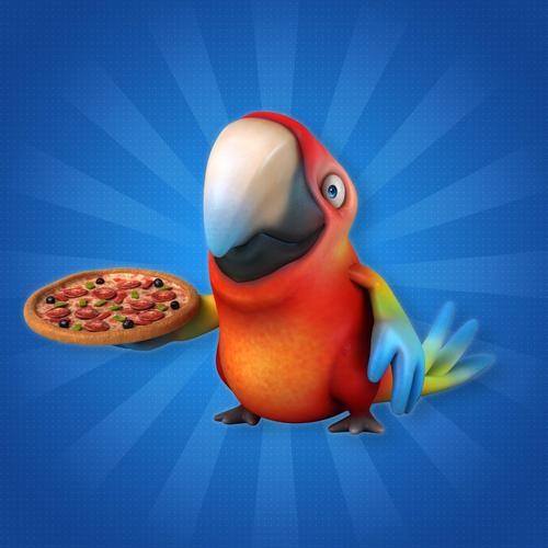 卡通动漫鹦鹉动物高清图片