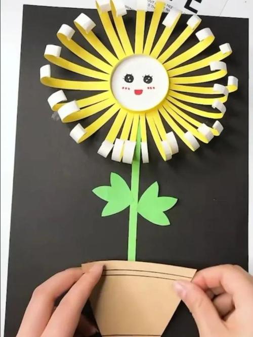 幼儿园清明节主题手工:折枝"菊花"寄思念