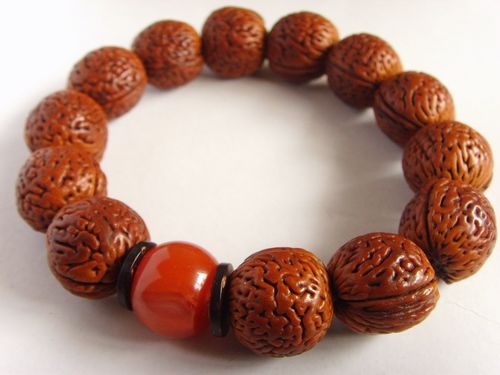老的山桃核脑纹密纹17mm手串商品图片价格