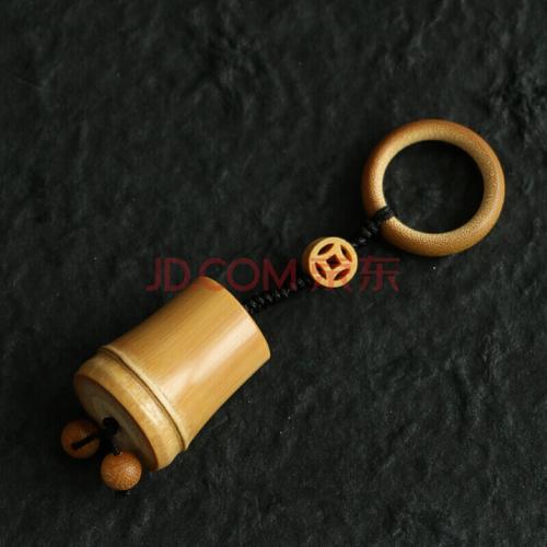 圣手伽罗实心竹挂件手把件把玩钥匙链装饰老优化竹手工7000目精品竹器