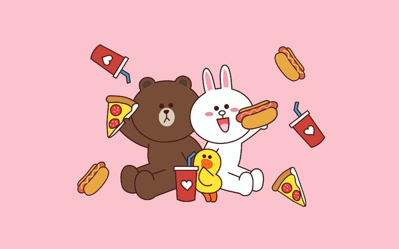 电脑壁纸,linefriends