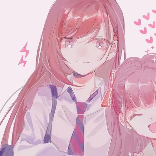 手绘动漫闺蜜可爱头像