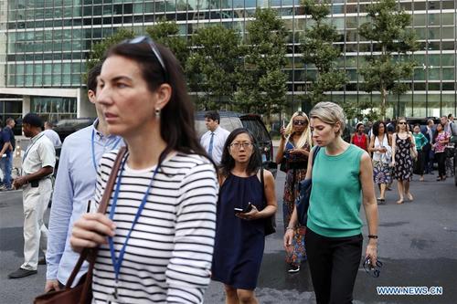 around 2,000 people evacuated from un headquarters after fire