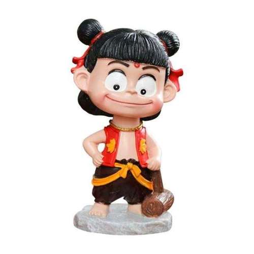 购客摆件车载哪吒小哪吒手办汽车装 饰可爱魔童降世汽车摆件摇头公仔