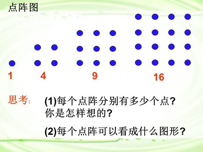点阵中的规律