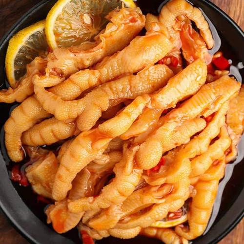 重庆酸辣无骨鸡爪即食柠檬脱骨去骨泡椒凤爪熟食网红零食卤味小吃