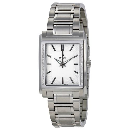 bulova amerigo black dial stainless steel men"s watch