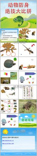 大班科学动物防身绝技大比拼ppt课件教案