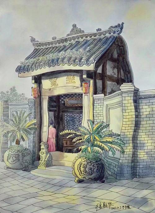 油画大师杜泳樵弟子徐新华画说成都之宽窄巷子