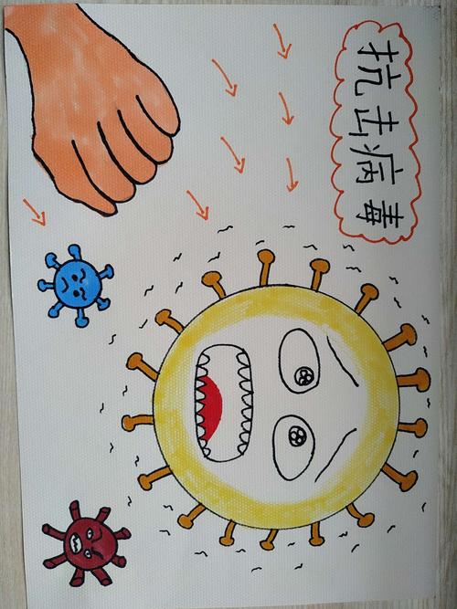 创意绘画——《抗击病毒》