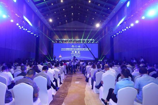 今天上午,2018三亚国际芒果产业大会暨热带水果产业博览会在三亚开幕.