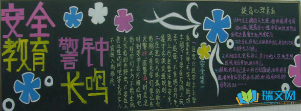 安全生产月黑板报图片