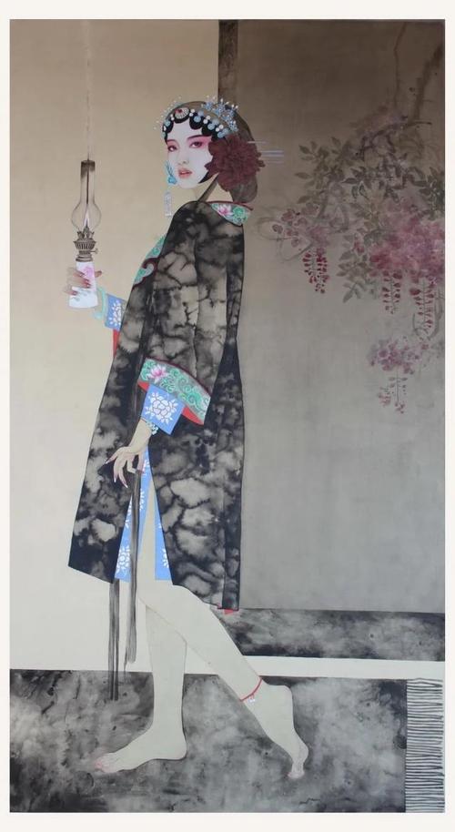 美,人皆喜欢!他创作的工笔人物画一年七次入选国展