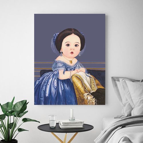 客厅儿童房装饰画可爱萌现代简约恶搞笑世界经典名画