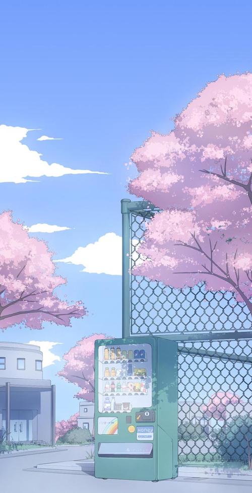 日系动漫场景壁纸,清澈美好的校园