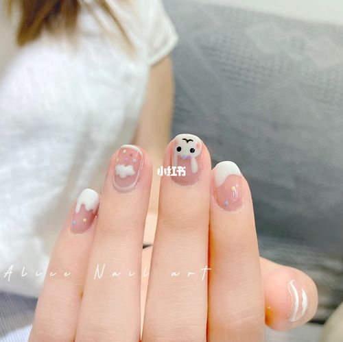 兔兔这么可爱!_兔子_美甲_小兔子美甲_美妆_美甲