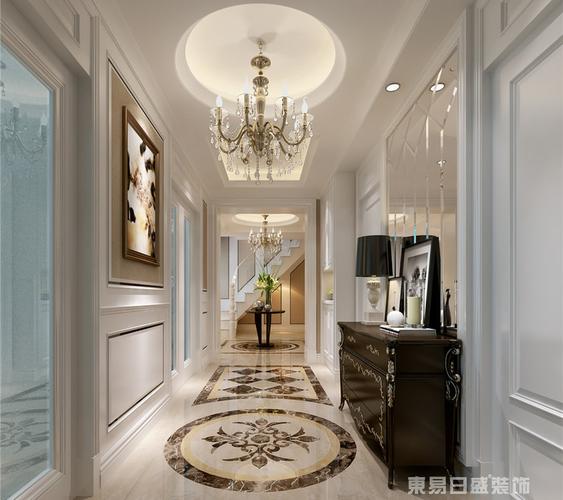 简欧玄关装修效果图大全 挂画和玄关柜还能这样放【东易日盛装饰】