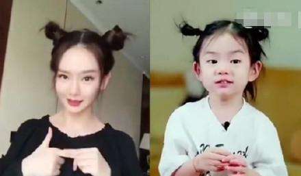 lucky吃醋对李承铉翻白眼, 成新晋表情包, 网友: 是戚薇女儿无疑了