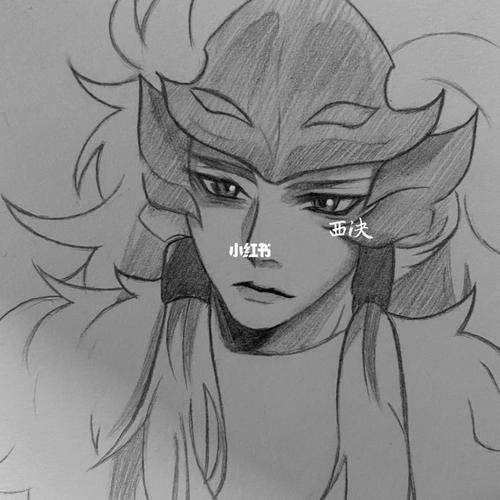 王者荣耀马超铅笔画手绘教程
