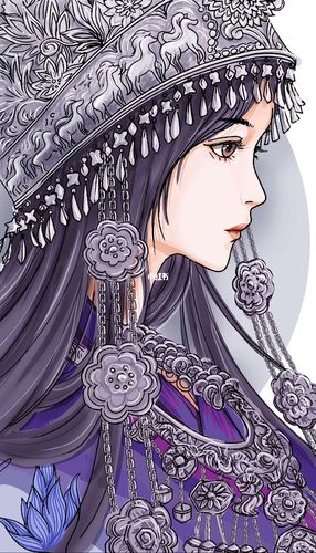 是时候公开苗族公主身份了_画画_灵魂画手_文化_绘画