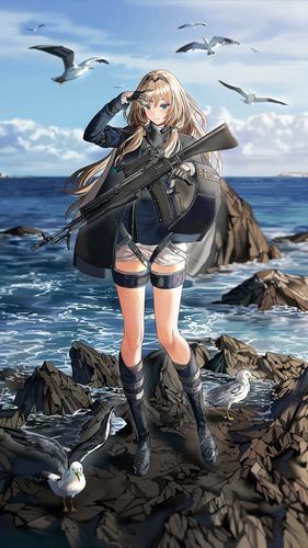 性感泳装动漫美女手机壁纸