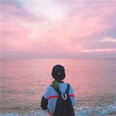 qq情侣头像看海背影头像情侣