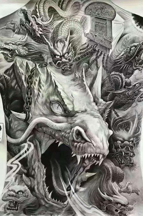 天天有人要这个九龙拉棺手稿 自己取 - 沈阳粟tattoo