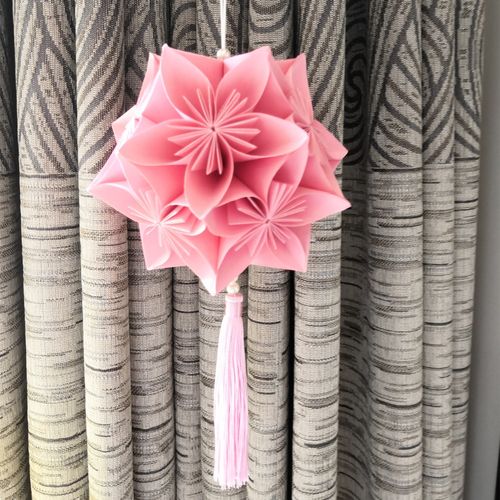 纯手工折纸唯美和风樱花球绣球成品材料包手信礼物学校装饰包邮