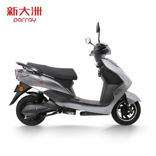 新大洲电动车parray电动电瓶车60v电动轻便摩托车pr600dqt2y1电镀银灰