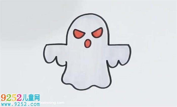 恐怖鬼怎么画? 恐怖鬼简笔画教程