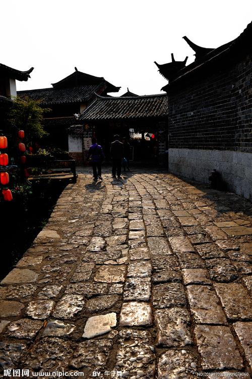 丽江石板路图片