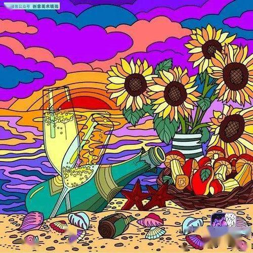 20张美轮美奂的风景色彩装饰画,感受线面结合的装饰魅力!