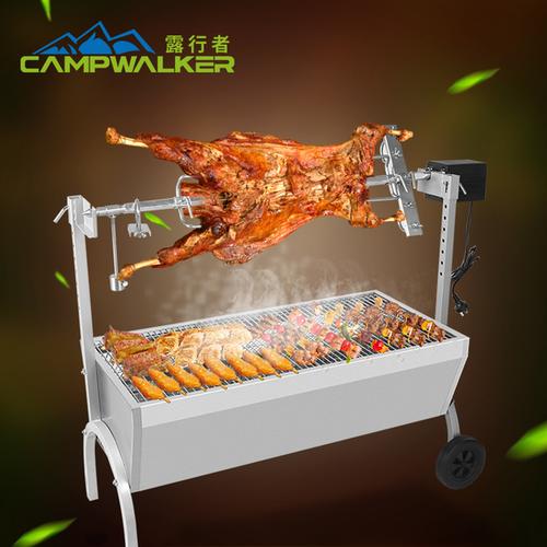 烤乳猪木炭家用商用烧烤架 全自动烤羊腿炉子 露行者烤全羊烧烤炉