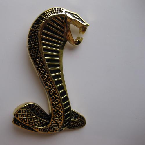 3d立体汽车金属眼镜蛇车标中网福特野马个性汽车车标