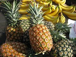 壁纸,,水果,菠萝,香蕉