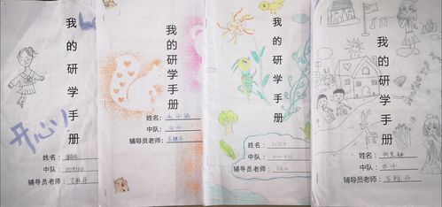 最后再一起来欣赏下《研学手册》吧,孩子们在封面的设计上发挥各自的