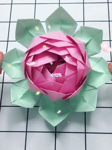 这么漂亮的莲花折纸_折纸教程_兴趣爱好_手工