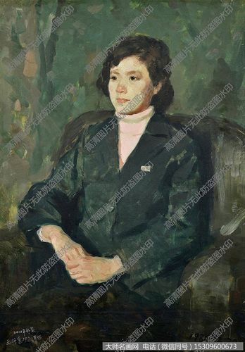 王沂东人物油画女士半身像欣赏下载
