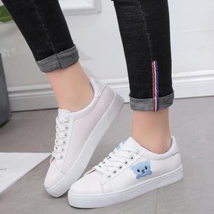 2018春秋款学生女童公主小白鞋时尚休闲女孩甜美运动鞋女大童板鞋